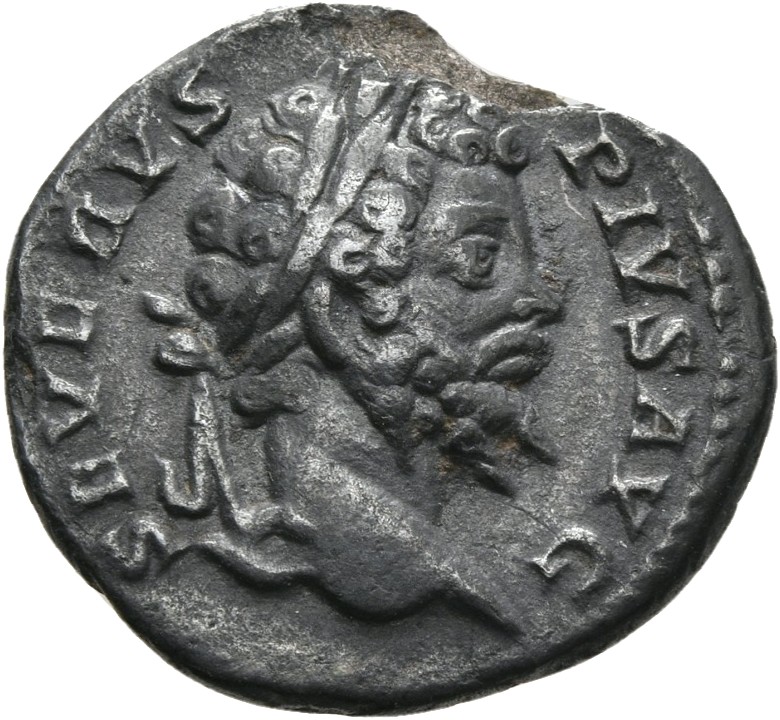 RIC IV Septimius Severus 248 Septimius Severus obverse, Head of Septimius Severus, laureate, right