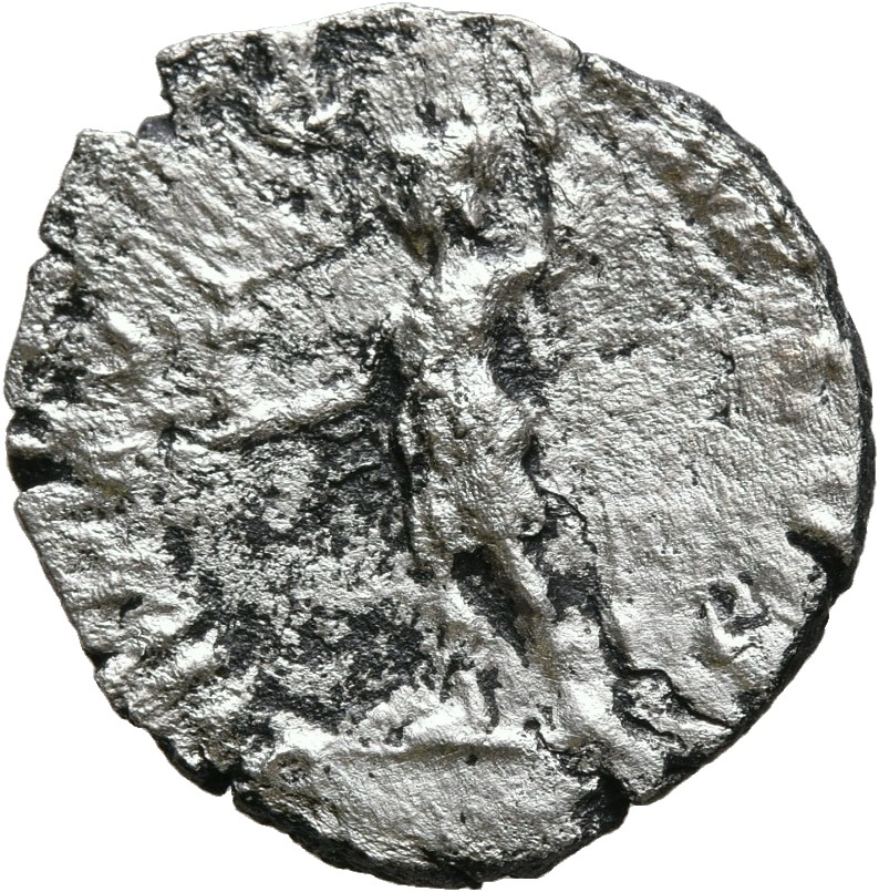 RIC IV Septimius Severus 24 (denarius) Septimius Severus reverse, Virtus, helmeted, draped, standing left, holding Victory...