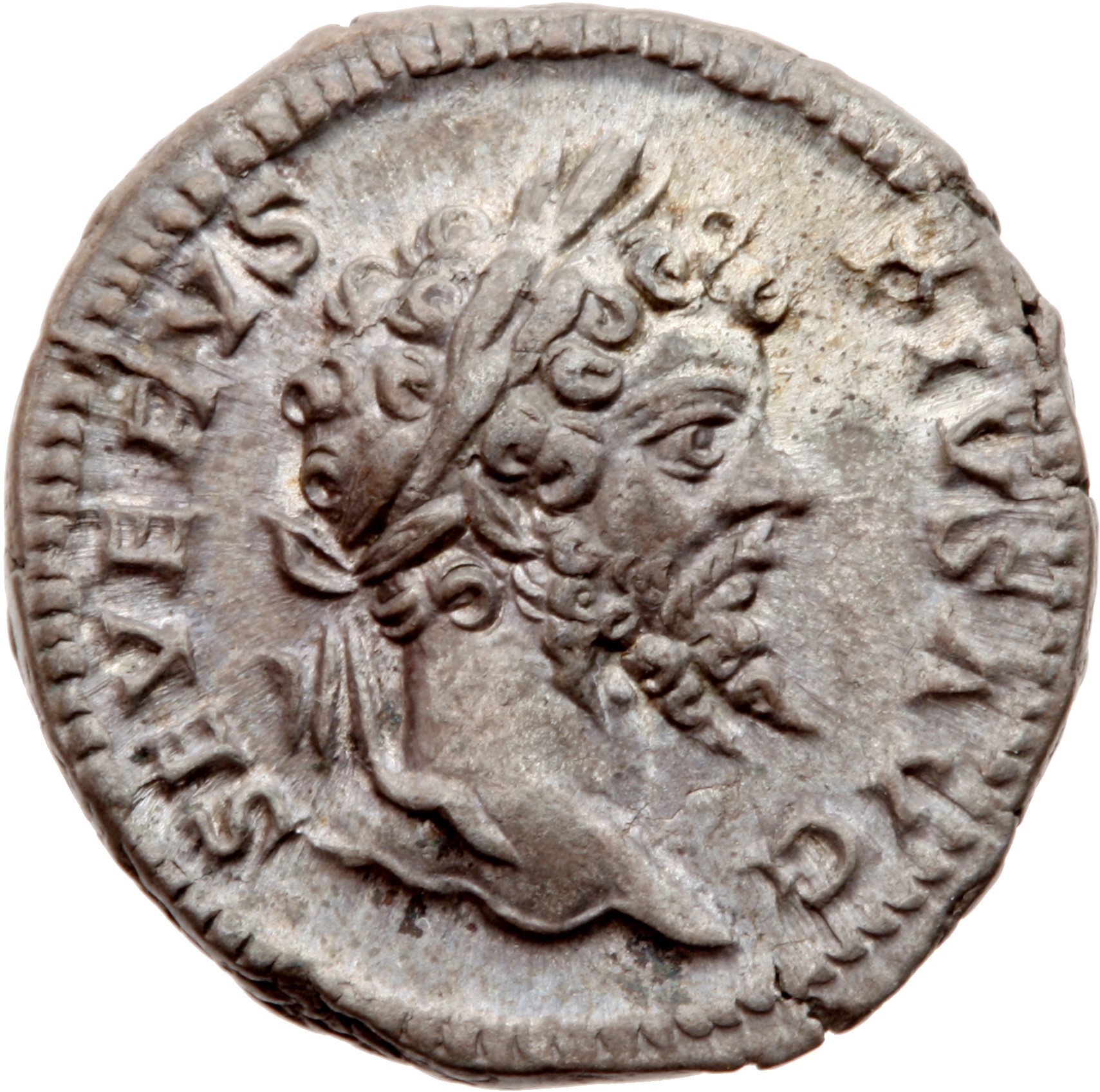 RIC IV Septimius Severus 265 Septimius Severus obverse, Head of Septimius Severus, laureate, right