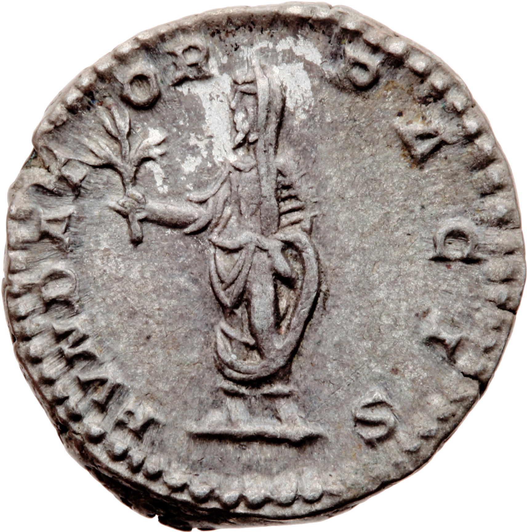 RIC IV Septimius Severus 265 Septimius Severus reverse, Septimius Severus, veiled, togate, standing left, holding branch i...