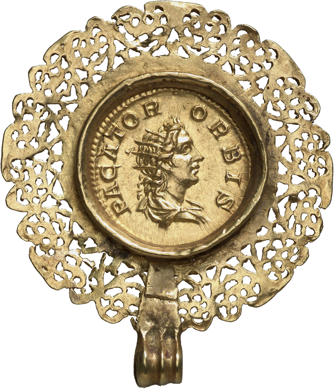 RIC IV Septimius Severus 282 (aureus) Septimius Severus reverse, Bust of Sol, radiate, draped, right