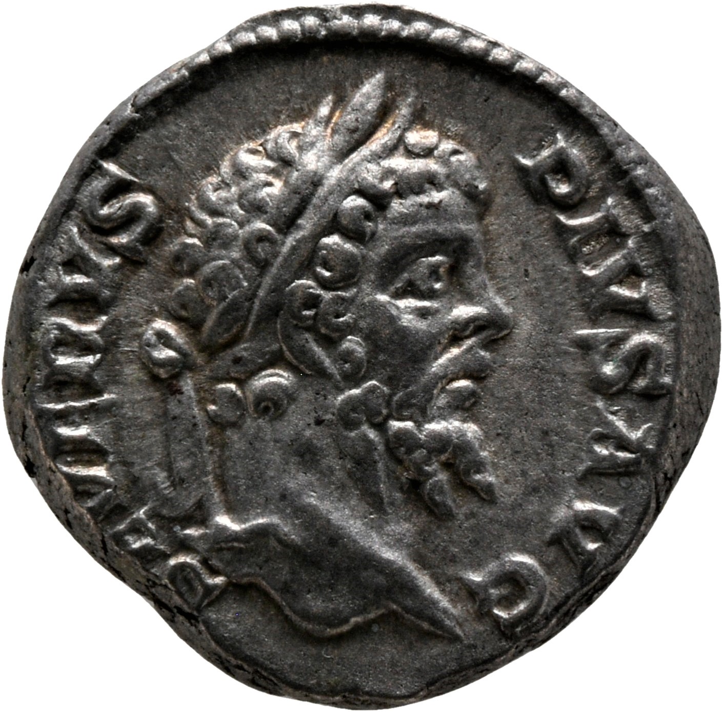 RIC IV Septimius Severus 308 Septimius Severus obverse, Head of Septimius Severus, laureate, right