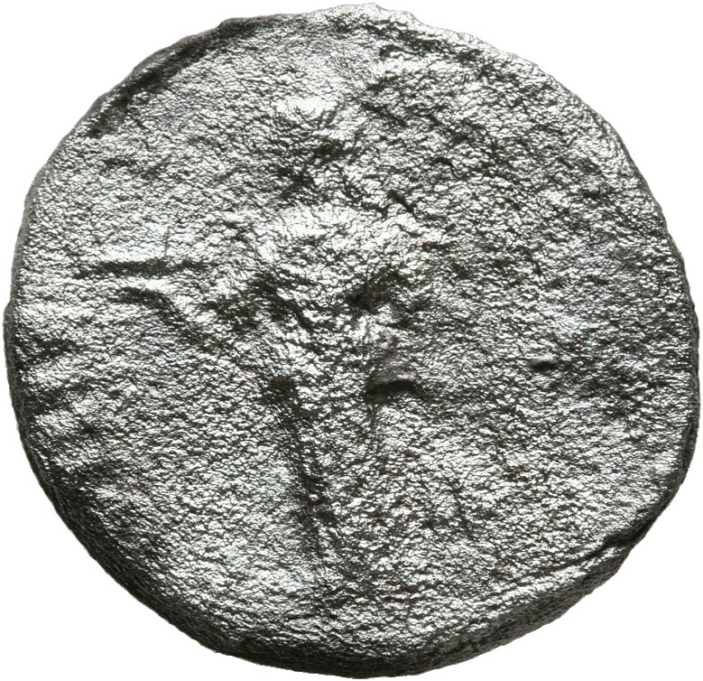 RIC IV Septimius Severus 347 Septimius Severus reverse, Bonus Eventus, draped, standing left, holding up basket of fruit i...