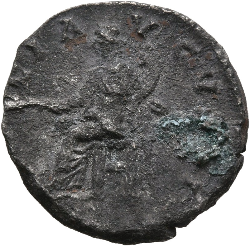 RIC IV Septimius Severus 37 Septimius Severus reverse, Pax, draped, seated left, holding branch in extended right hand and...