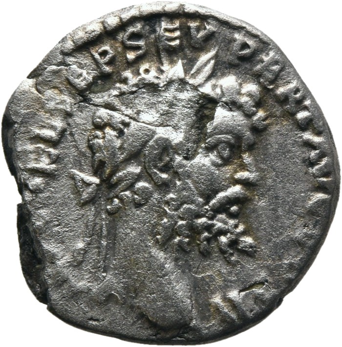 RIC IV Septimius Severus 389 Septimius Severus obverse, Head of Septimius Severus, laureate, right