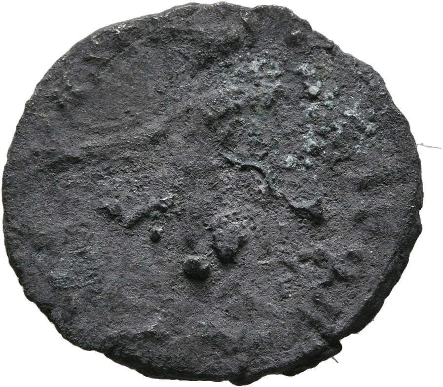 RIC IV Septimius Severus 45 Septimius Severus reverse, Mars, helmeted, naked except for cloak over left arm, standing left...