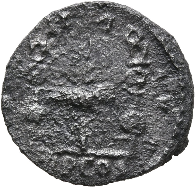 RIC IV Septimius Severus 5 Septimius Severus reverse, Legionary eagle, facing left, between two standards