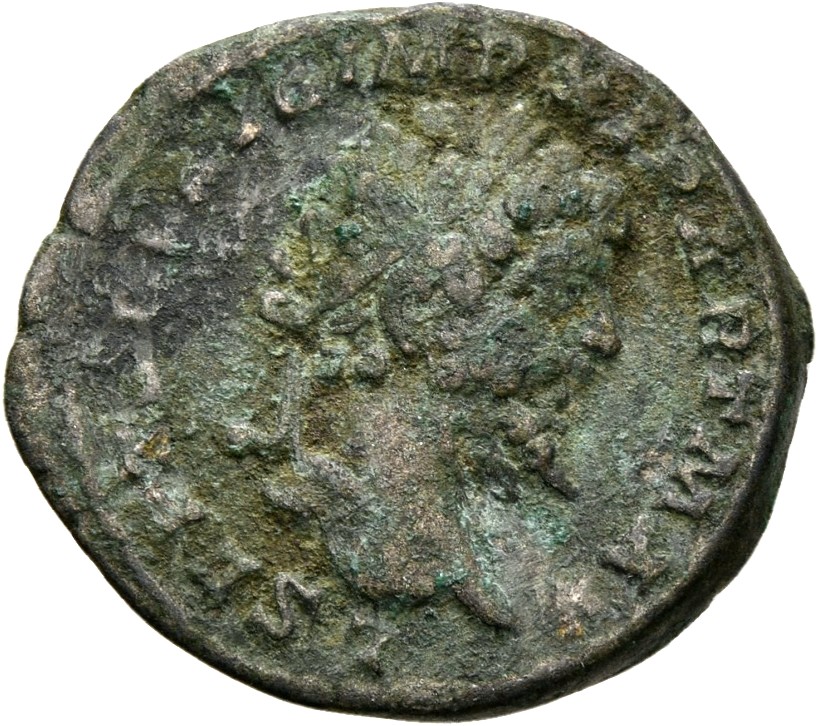 RIC IV Septimius Severus 516 Septimius Severus obverse — Head of Septimius Severus, laureate, right