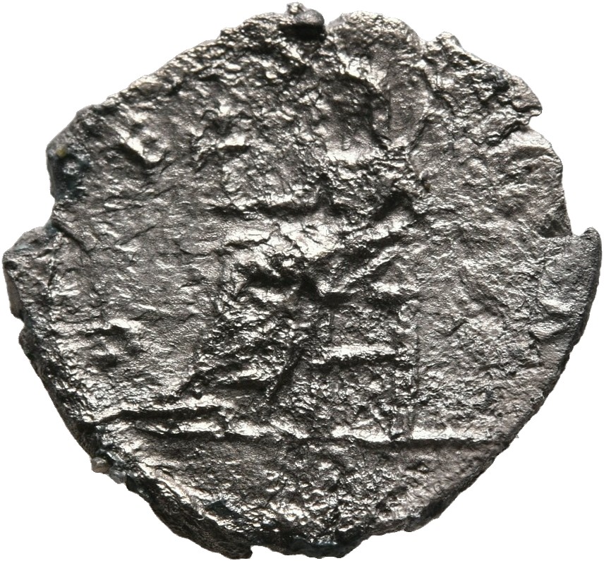 RIC IV Septimius Severus 538 (denarius) Septimius Severus reverse, Vesta, veiled, draped, seated left, holding palladium i...