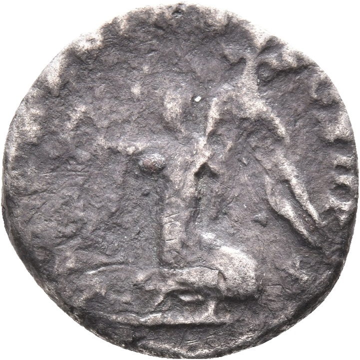 RIC IV Septimius Severus 58 Septimius Severus reverse, Victory, winged, draped, advancing left, holding wreath in extended...