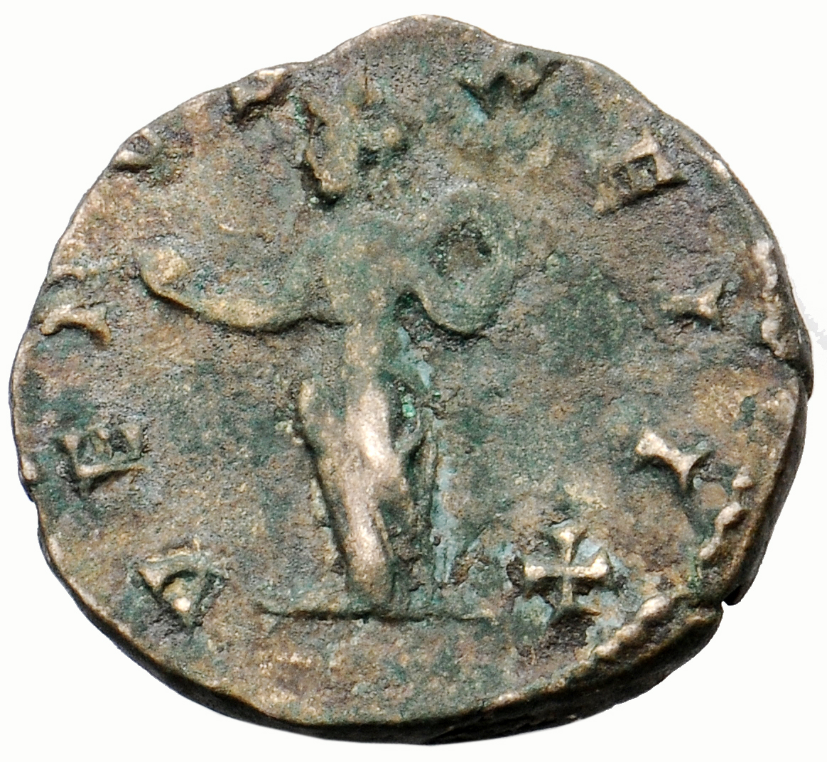RIC IV Septimius Severus 580 Septimius Severus reverse, Venus, draped, standing front, head left, holding apple in extende...