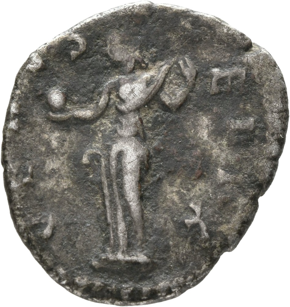 RIC IV Septimius Severus 580 Septimius Severus reverse, Venus, draped, standing front, head left, holding apple in extende...