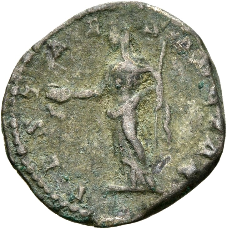 RIC IV Septimius Severus 587 Septimius Severus reverse, Vesta, veiled, draped, standing left, holding patera in extended r...