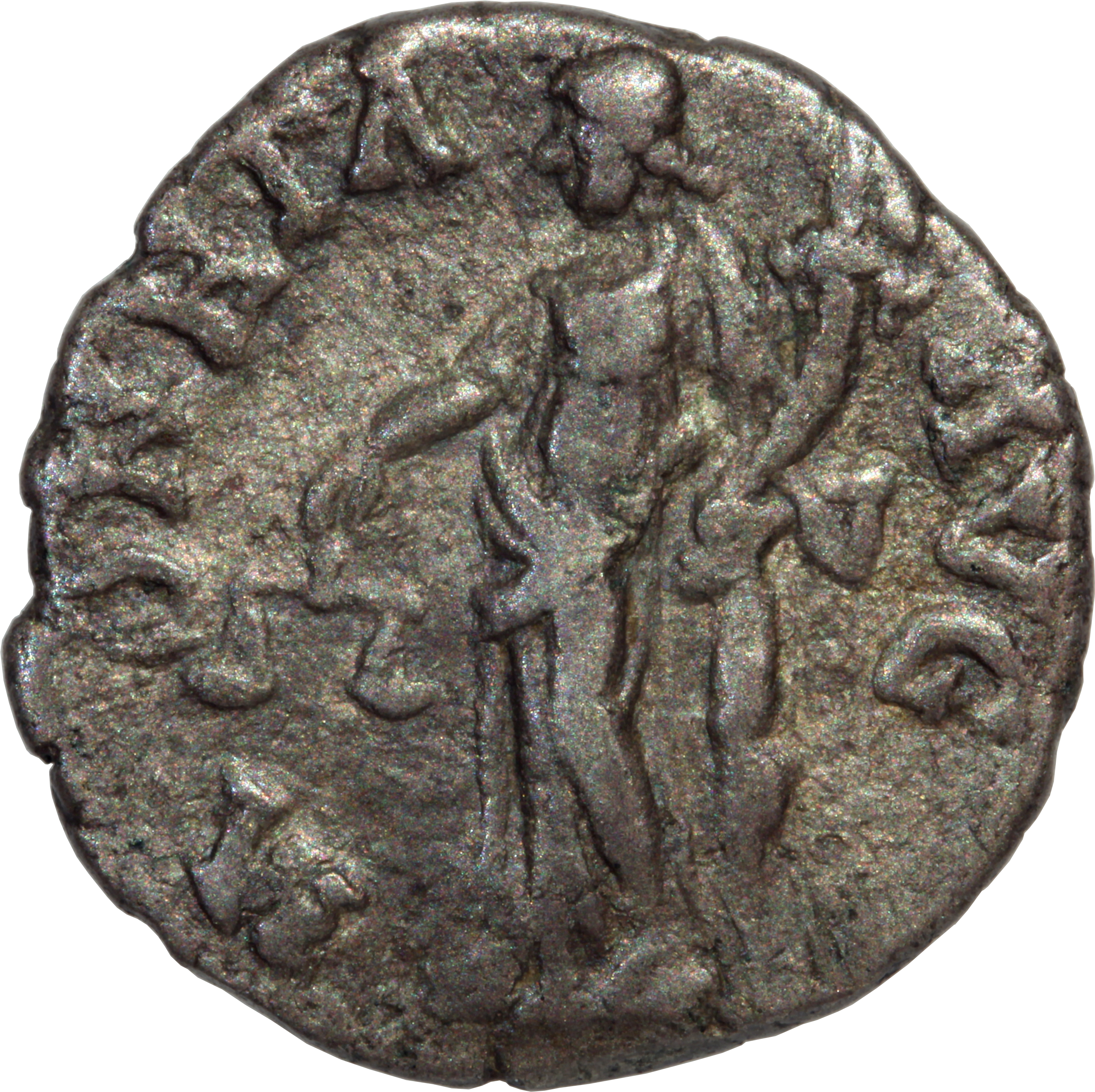RIC IV Septimius Severus 610 Septimius Severus reverse, Moneta, draped, standing left, holding scales in extended right ha...
