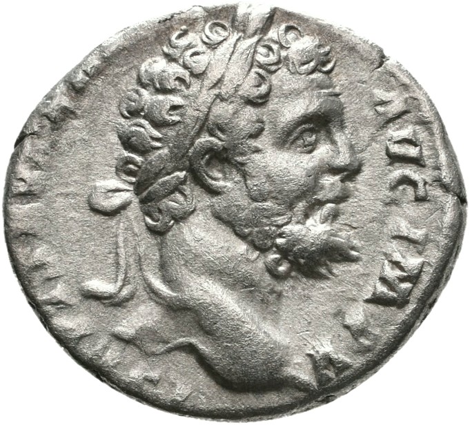RIC IV Septimius Severus 63 Septimius Severus obverse, Head of Septimius Severus, laureate, right