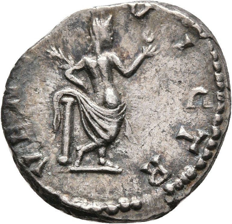 RIC IV Septimius Severus 632 Septimius Severus reverse, Venus, naked to waist, standing left, holding apple in extended ri...