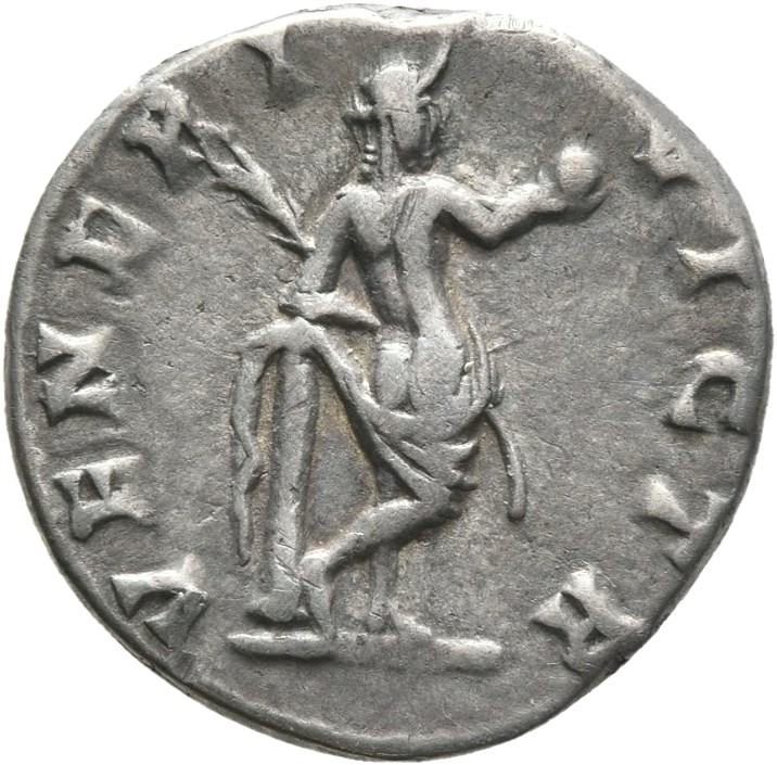 RIC IV Septimius Severus 632 Septimius Severus reverse — Venus, naked to waist, standing left, holding apple in extended r...