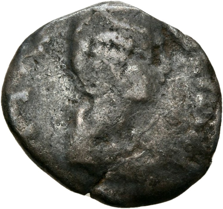 RIC IV Septimius Severus 638 Septimius Severus obverse — Bust of Julia Domna, hair waved and coiled at back, draped, right