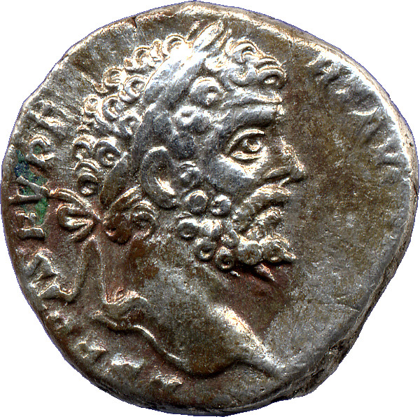 RIC IV Septimius Severus 63A Septimius Severus obverse, Head of Septimius Severus, laureate, right