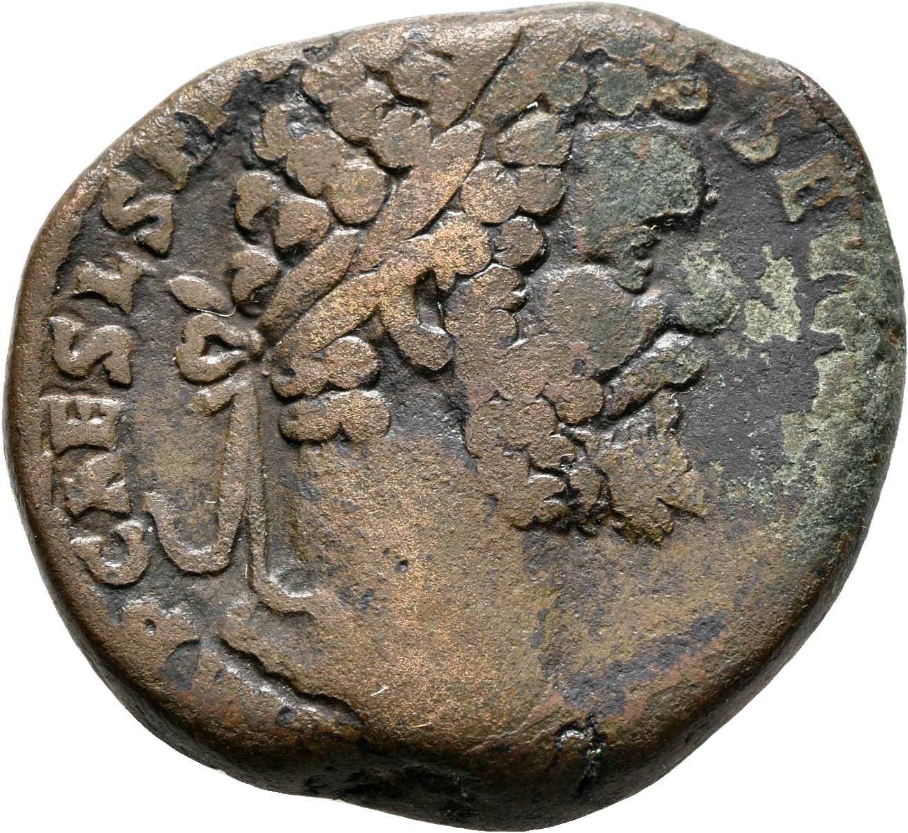 RIC IV Septimius Severus 651 Septimius Severus obverse, Head of Septimius Severus, laureate, right