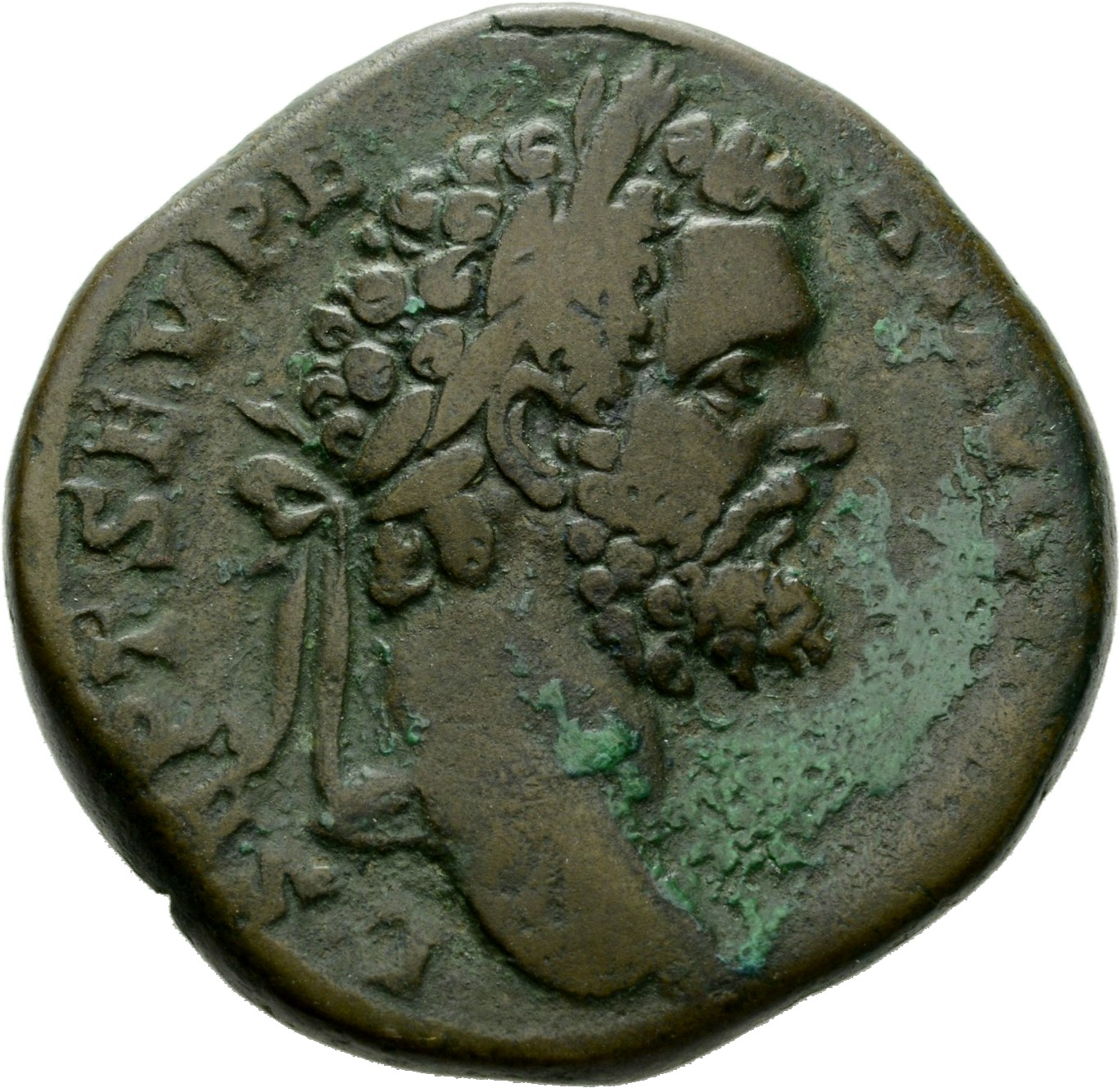 RIC IV Septimius Severus 668a Septimius Severus obverse, Head of Septimius Severus, laureate, right