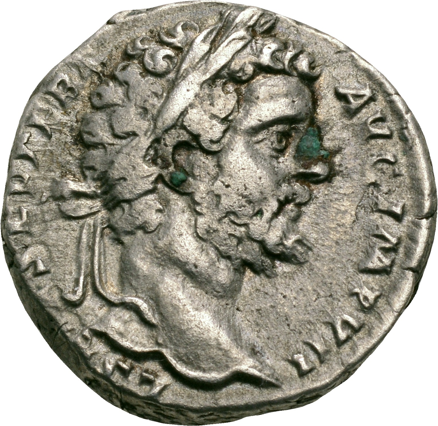 RIC IV Septimius Severus 67 Septimius Severus obverse, Head of Septimius Severus, laureate, right