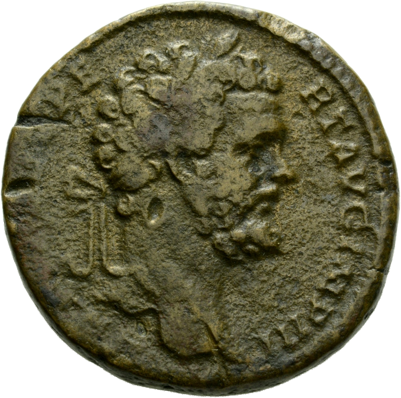 RIC IV Septimius Severus 677a Septimius Severus obverse, Head of Septimius Severus, laureate, right