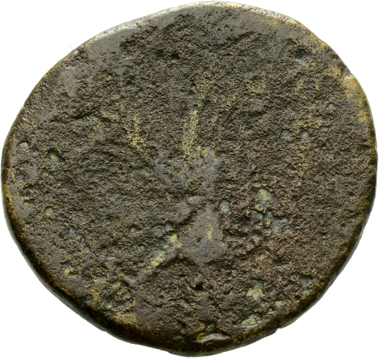 RIC IV Septimius Severus 677d Septimius Severus reverse, Annona, draped, standing left, holding corn-ears in right hand an...
