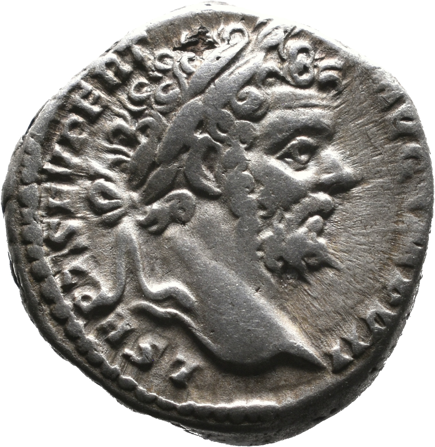 RIC IV Septimius Severus 68 Septimius Severus obverse, Head of Septimius Severus, laureate, right