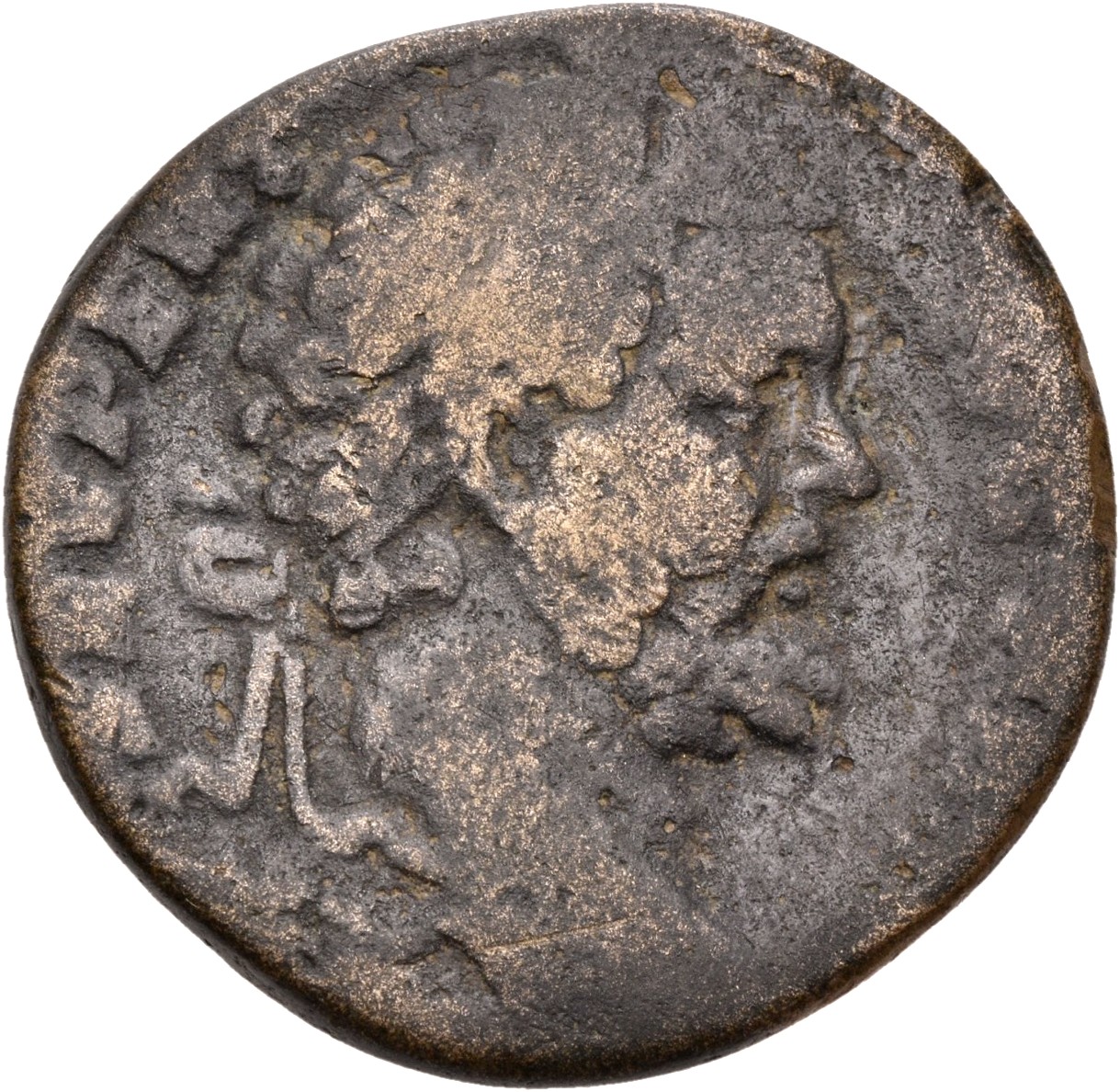 RIC IV Septimius Severus 688a Septimius Severus obverse, Head of Septimius Severus, laureate, right