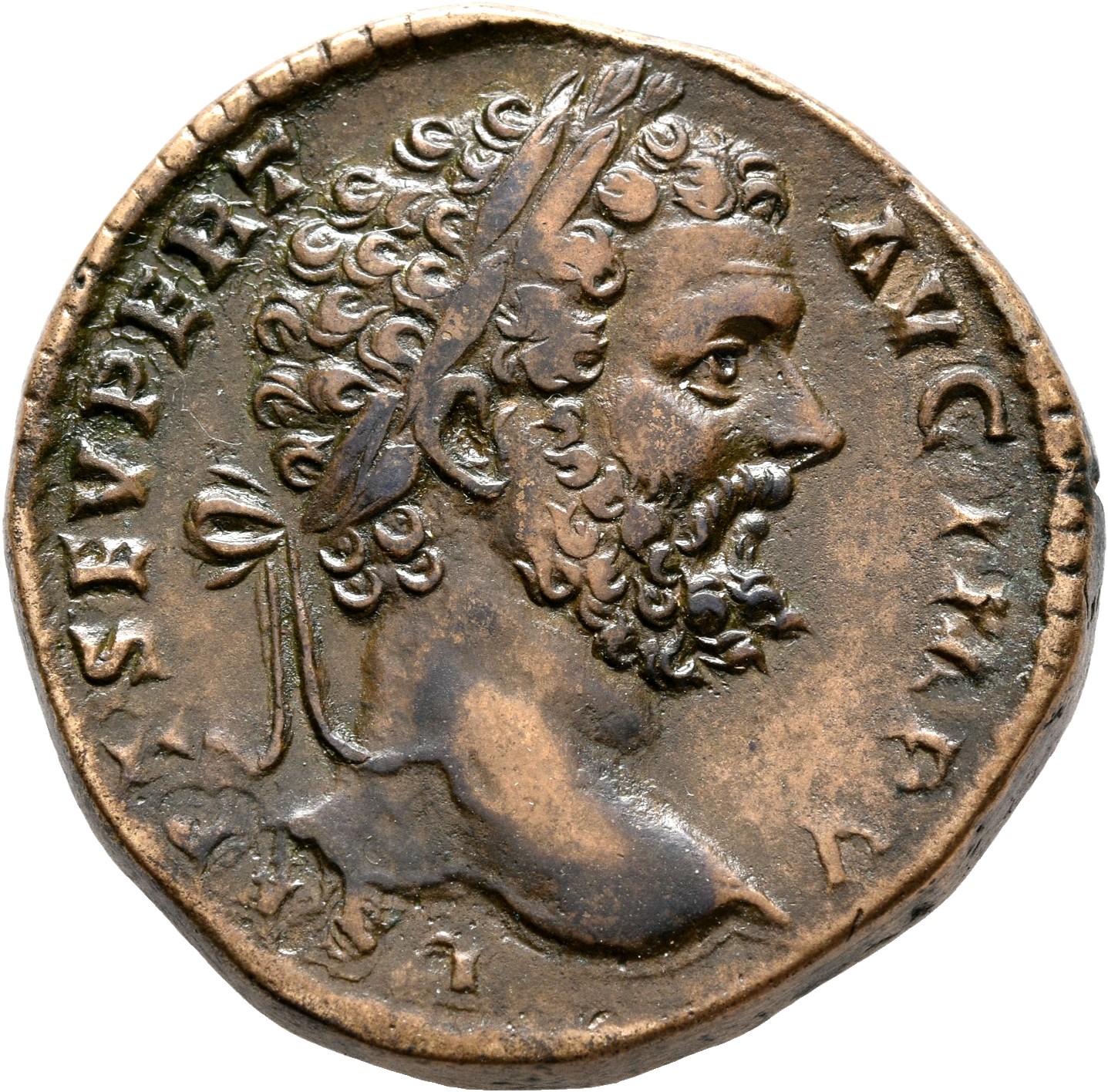 RIC IV Septimius Severus 689 Septimius Severus obverse, Head of Septimius Severus, laureate, right