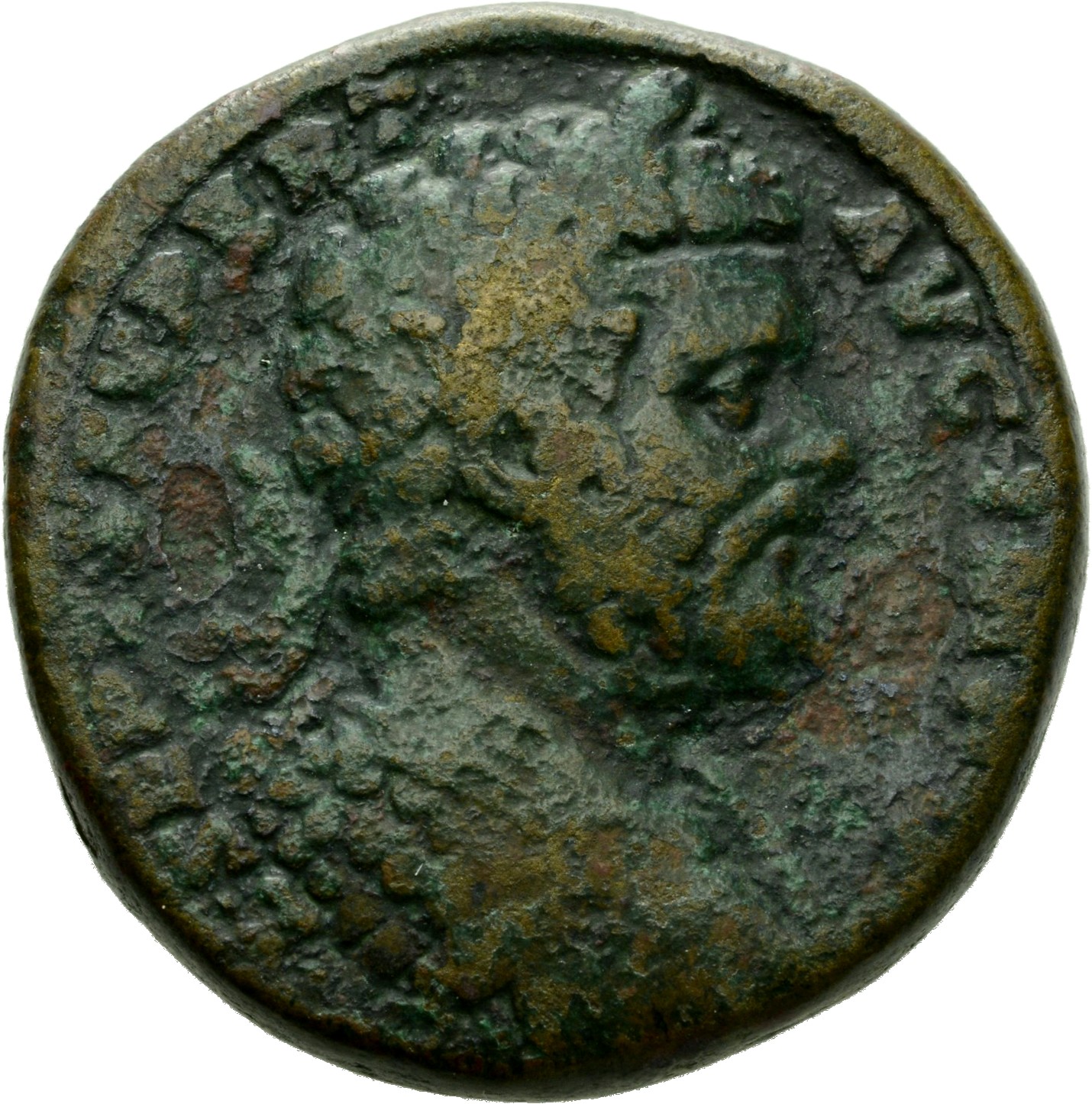 RIC IV Septimius Severus 690B Septimius Severus obverse, Bust of Septimius Severus, laureate, cuirassed, right