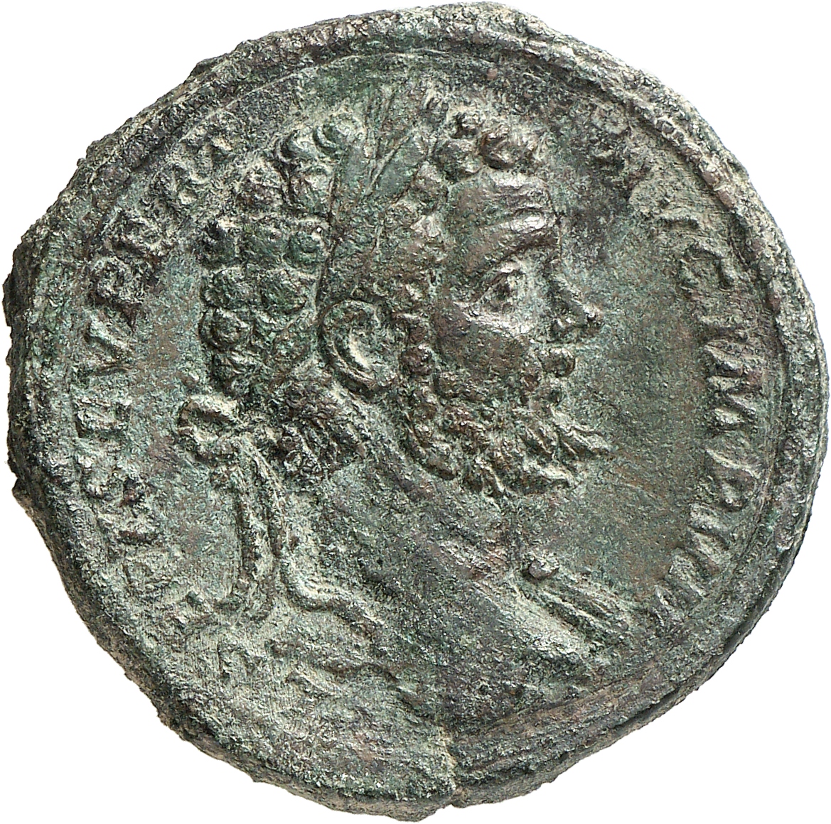 RIC IV Septimius Severus 700b Septimius Severus obverse, Bust of Septimius Severus, laureate, with drapery (or aegis) on l...