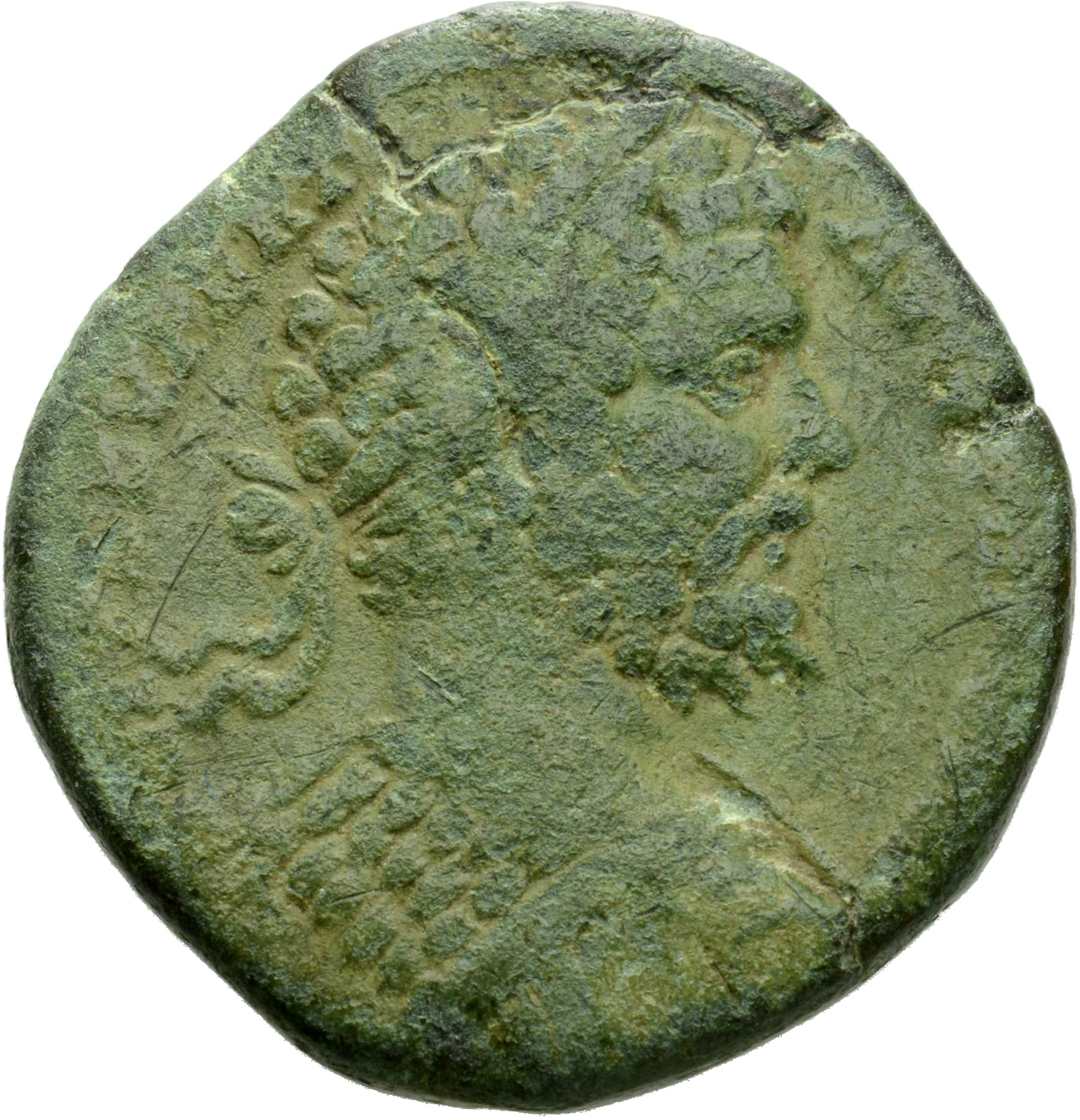 RIC IV Septimius Severus 719b Septimius Severus obverse, Bust of Septimius Severus, laureate, cuirassed, right
