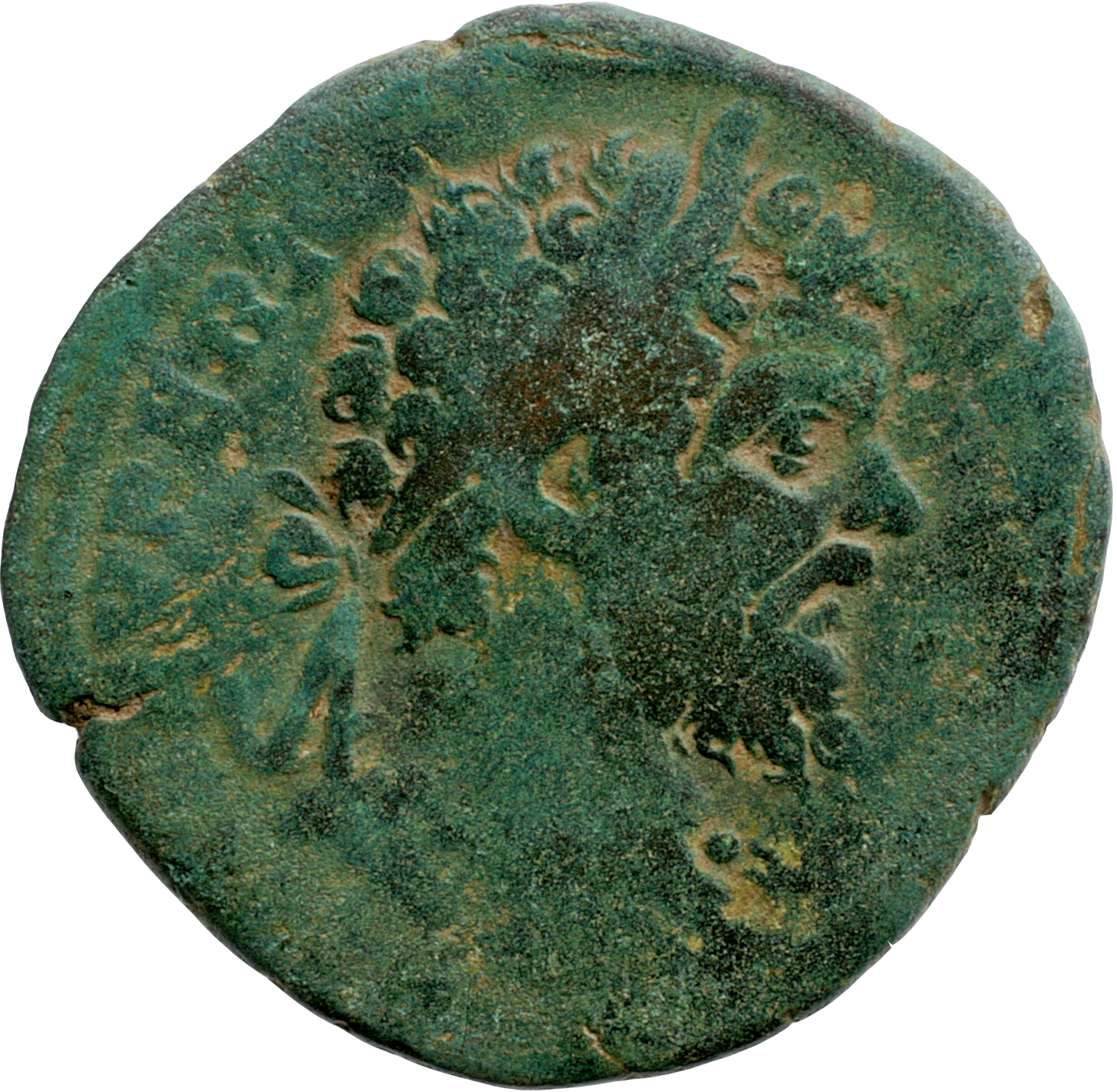 RIC IV Septimius Severus 721b Septimius Severus obverse, Bust of Septimius Severus, laureate, cuirassed, right