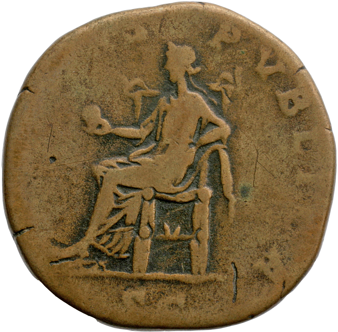 RIC IV Septimius Severus 729a Septimius Severus reverse, Securitas, draped, seated right, holding globe in extended right ...