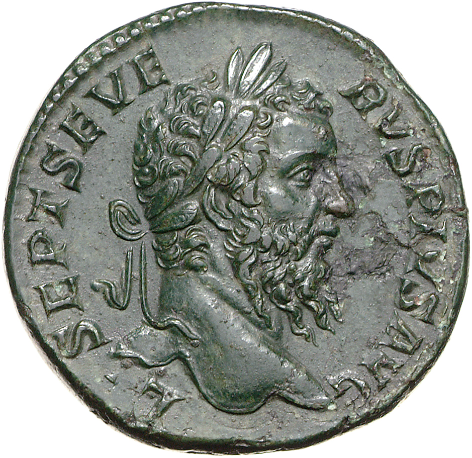 RIC IV Septimius Severus 798 Septimius Severus obverse, Head of Septimius Severus, laureate, right