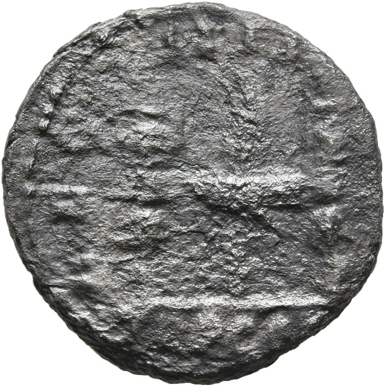 RIC IV Septimius Severus 8 Septimius Severus reverse, Legionary eagle, facing left, between two standards