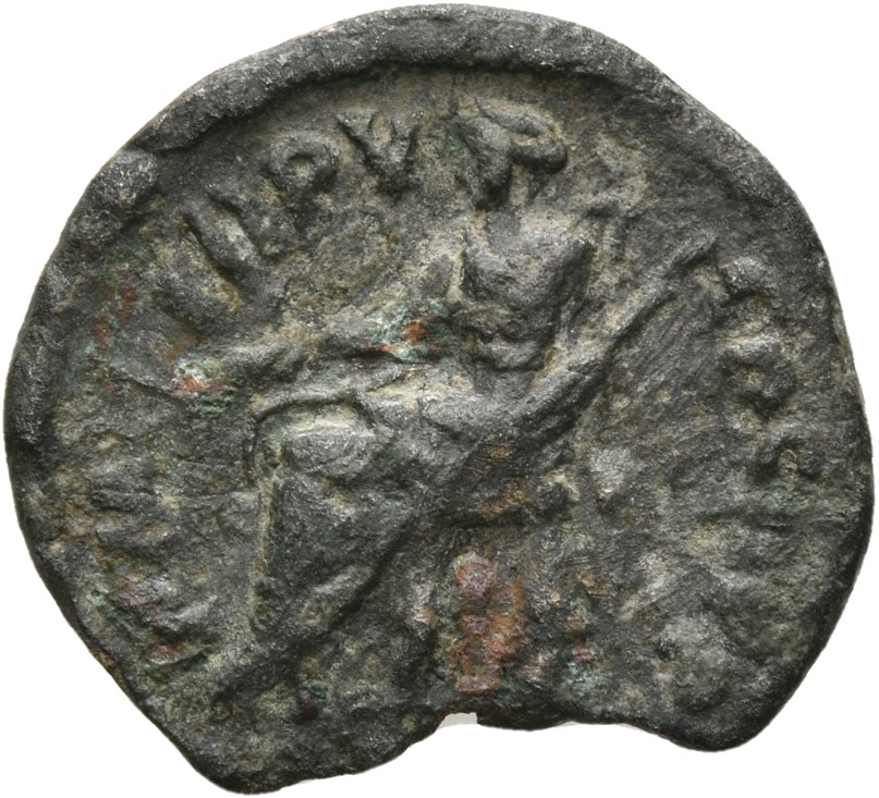 RIC IV Septimius Severus 88A (denarius) Septimius Severus reverse, Pax, draped, seated left, holding branch in extended ri...