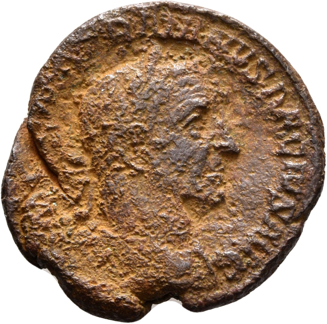 RIC IV Trajan Decius 112D Trajan Decius obverse — Bust of Trajan Decius, laureate, draped, cuirassed, right