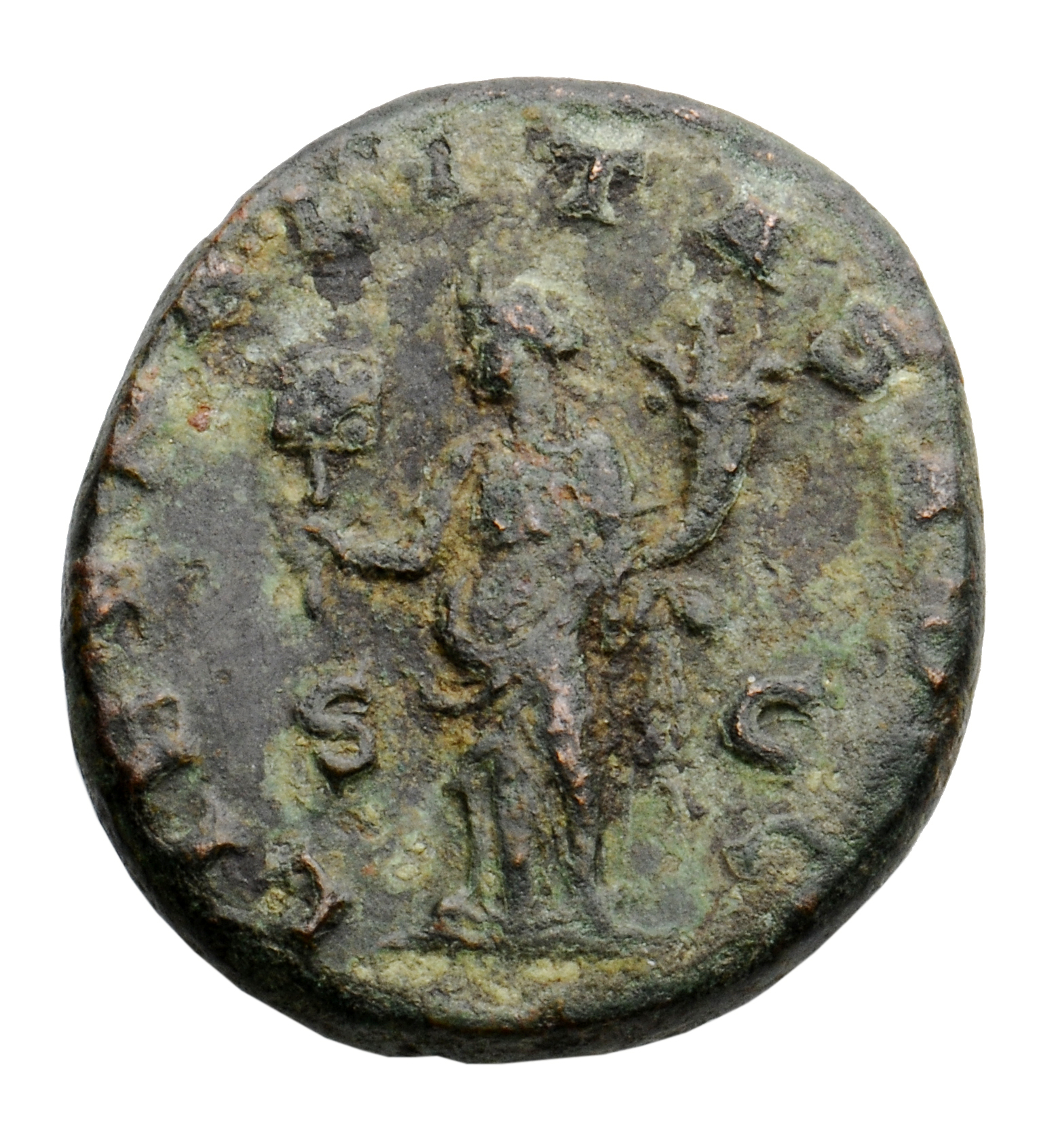 RIC IV Trajan Decius 120C Trajan Decius reverse, Liberalitas, draped, standing left, holding abacus in right hand and corn...