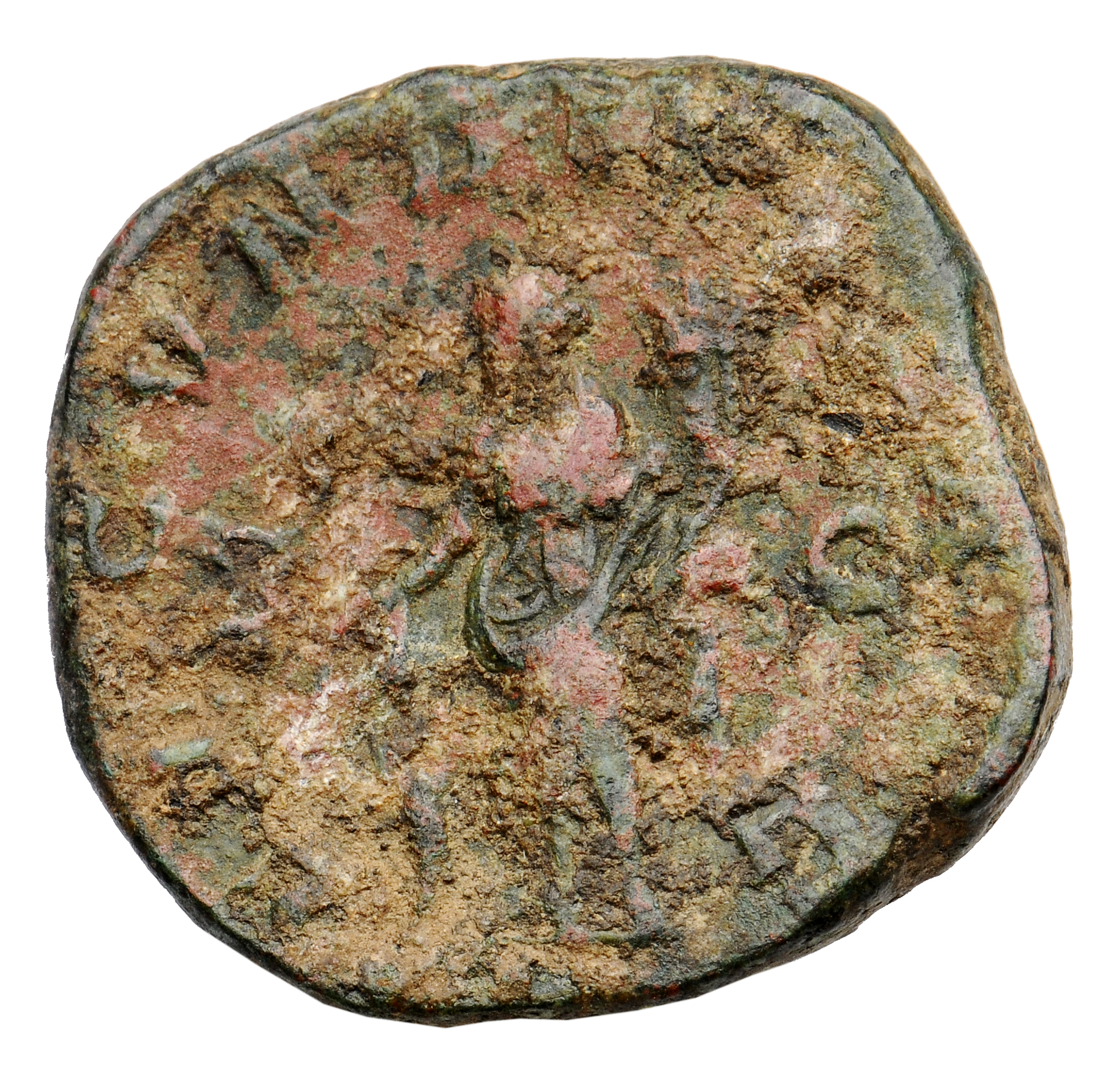 RIC IV Trajan Decius 134A Trajan Decius reverse, Fecunditas, draped, standing left, holding right hand over child standing...