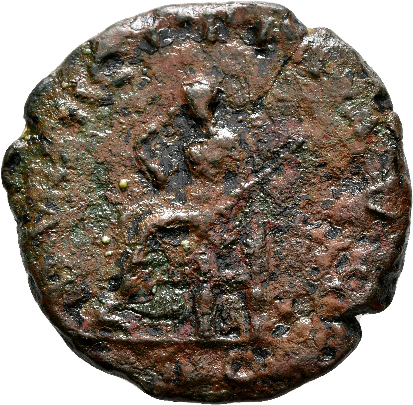 RIC IV Trajan Decius 136A Trajan Decius reverse, Pudicitia, draped, veiled, seated left, drawing veil with right hand, hol...