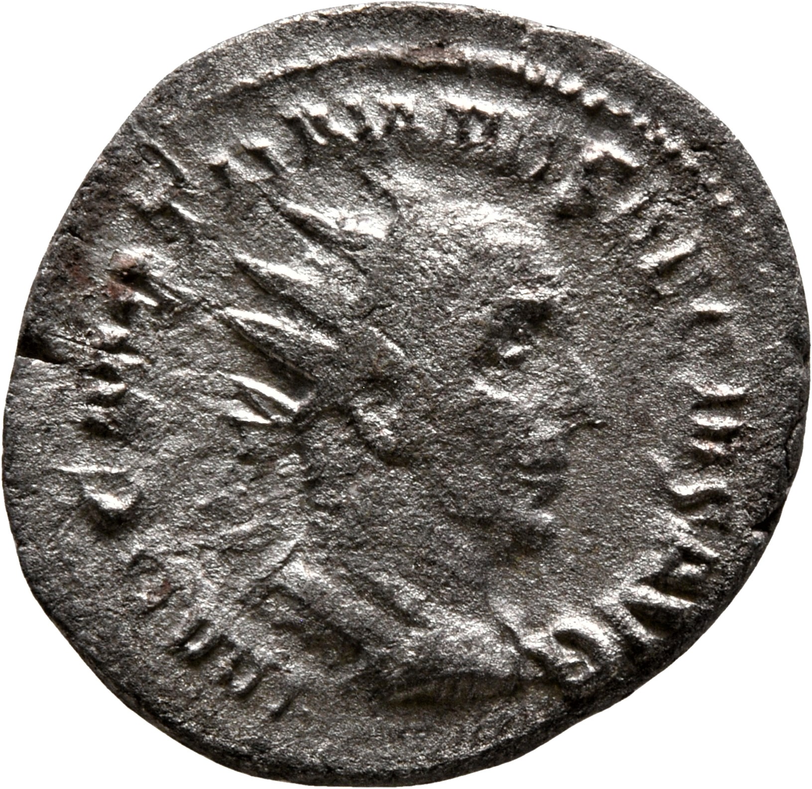 RIC IV Trajan Decius 16 Trajan Decius obverse, Büste des Traianus Decius nach r. mit Strahlenkrone, Panzer und Paludamentu...