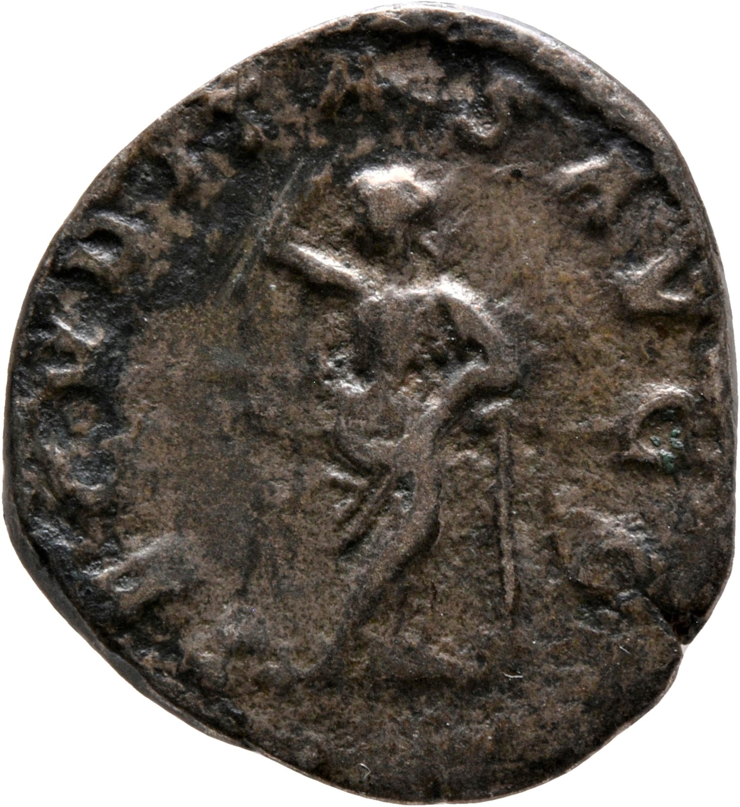 RIC IV Trajan Decius 192 Trajan Decius reverse, Securitas, draped, head left, standing front, resting right hand on head a...