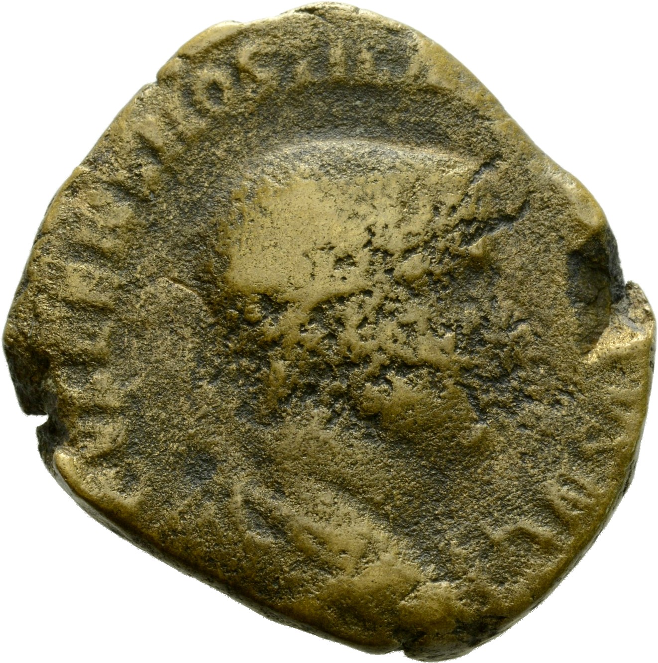 RIC IV Trajan Decius 216A Trajan Decius obverse, Bust of Hostilian, head bare, draped, right