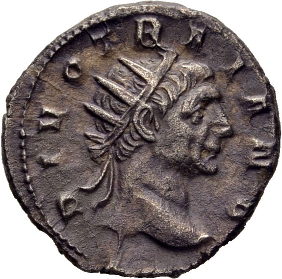 RIC IV Trajan Decius 85 Trajan Decius obverse, Head of Divus Traianus, radiate, right