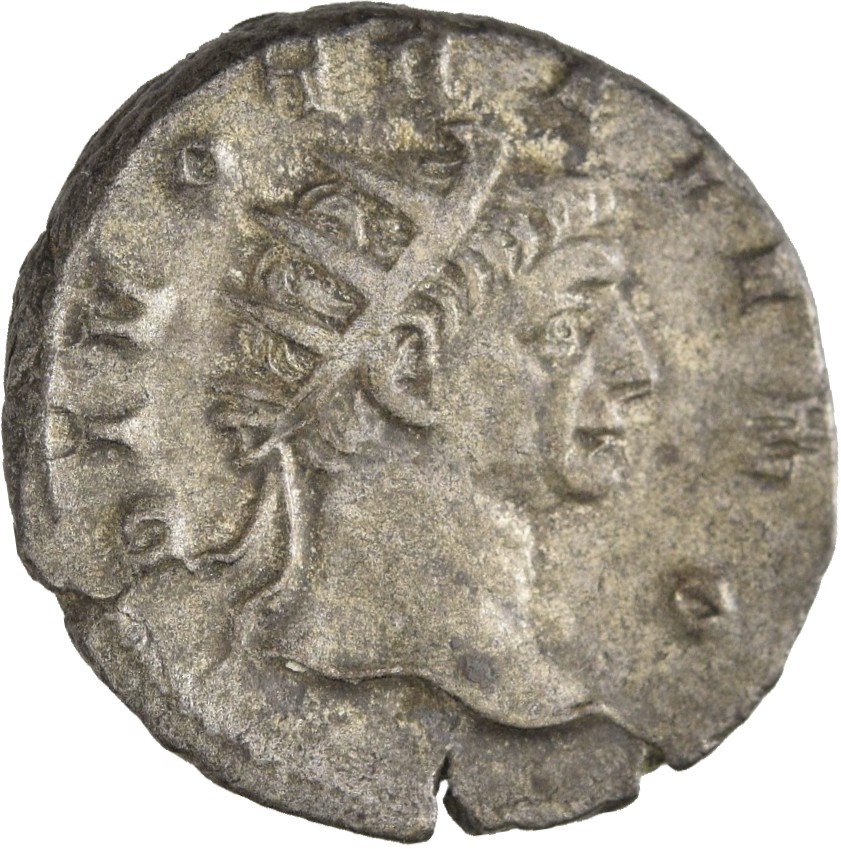 RIC IV Trajan Decius 86B Trajan Decius obverse — Head of Divus Traianus, radiate, right