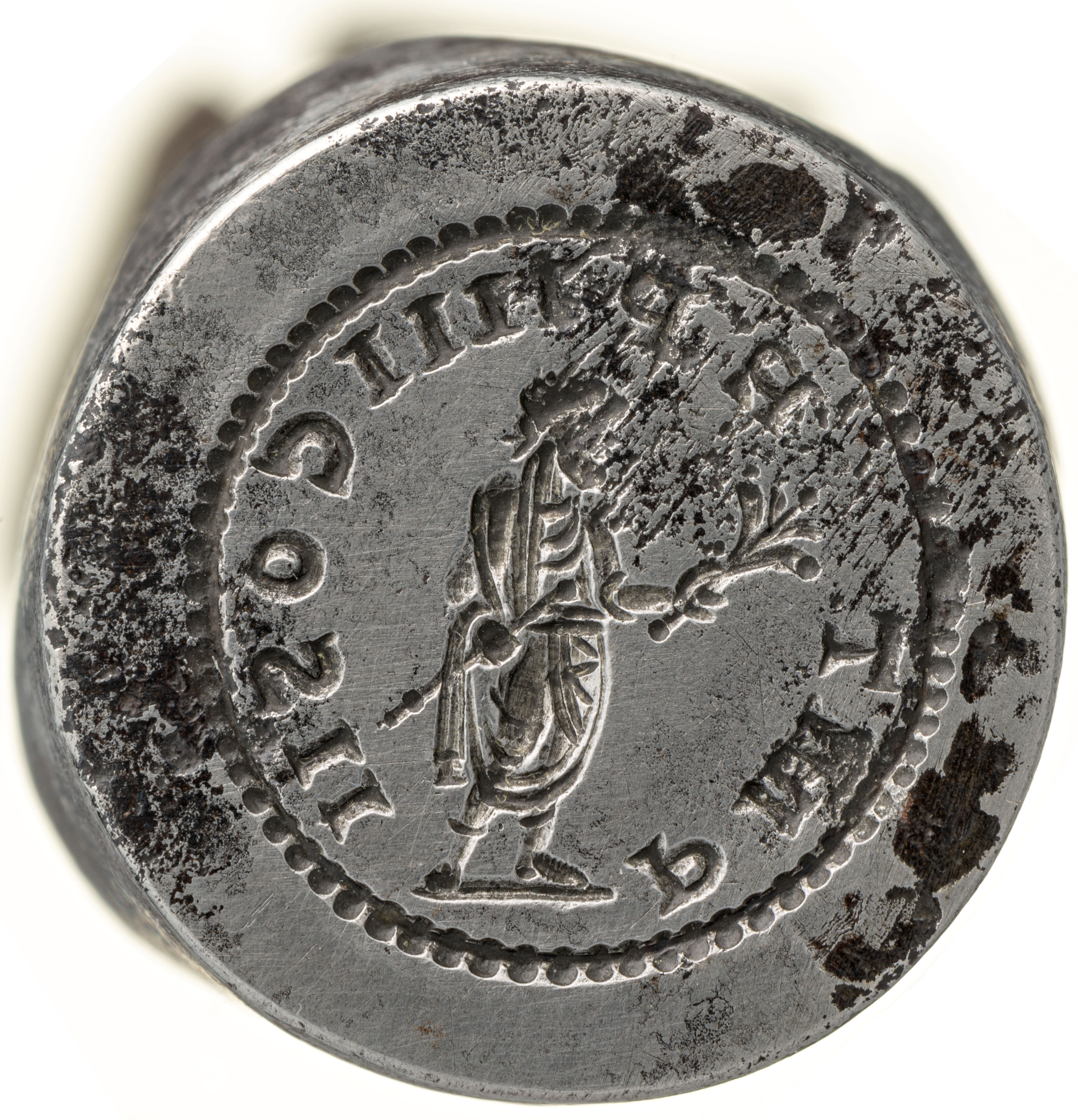 RIC IV Trebonianus Gallus 1 Trebonianus Gallus obverse — Bust of Trebonianus Gallus, laureate, draped, cuirassed, right