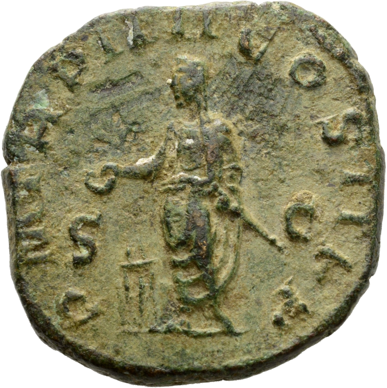 RIC IV Trebonianus Gallus 100 Trebonianus Gallus reverse, Trebonianus Gallus, veiled, togate, standing left, sacrificing o...